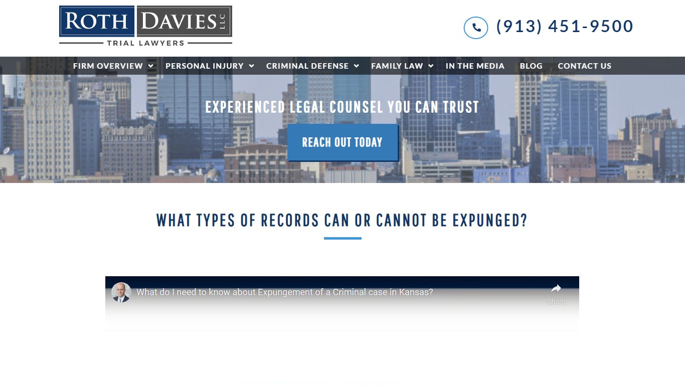 WHAT TYPES OF RECORDS CAN OR CANNOT BE EXPUNGED? - Roth Davies